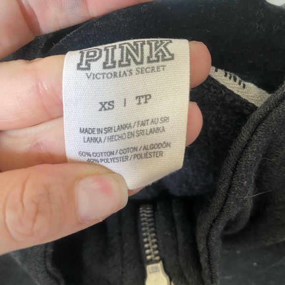 Gold sequin Pink half zip - Picture 3 of 3